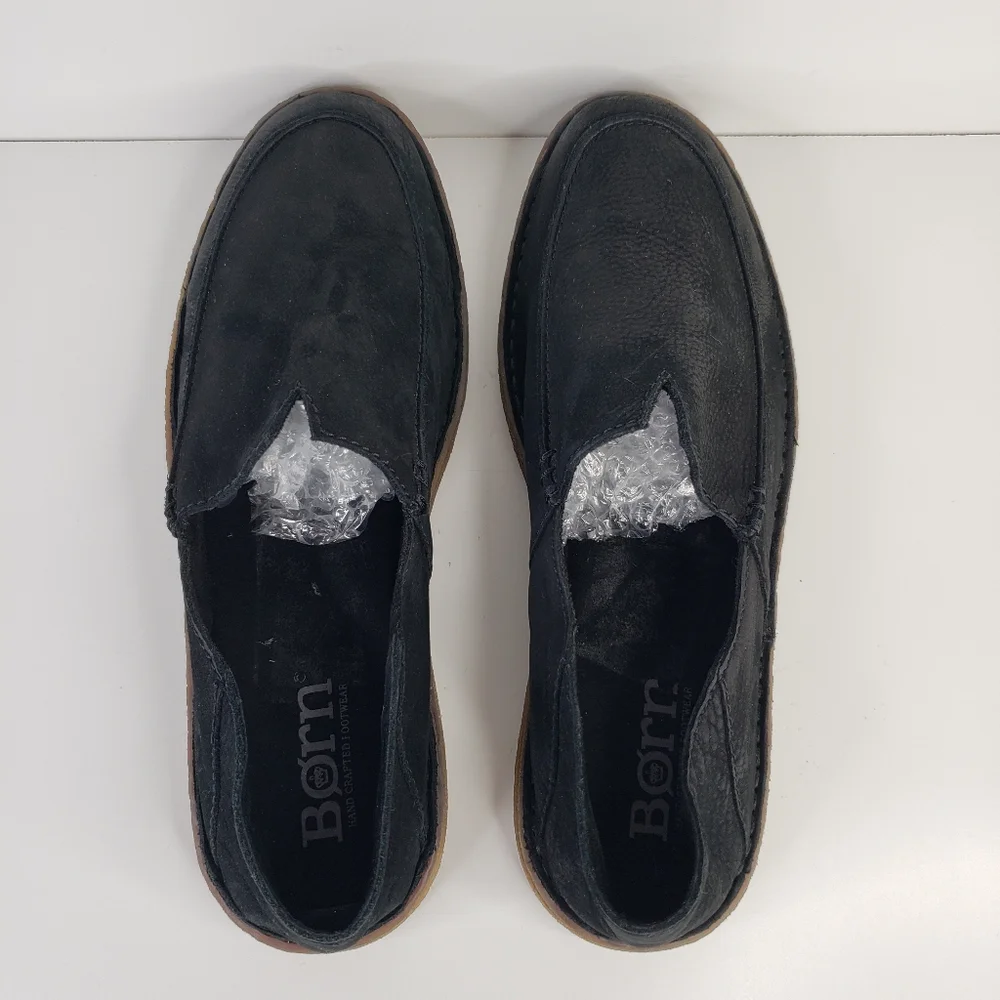 Born Men's Stewie II Distressed Upper Suede Slip On Comfort Loafers Sz 8.5